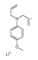 lithium,4-methoxy-N,N-bis(prop-2-enyl)aniline Structure