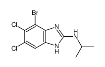 4-bromo-5,6-dichloro-N-isopropyl-1H-benzo[d]imidazol-2-amine Structure