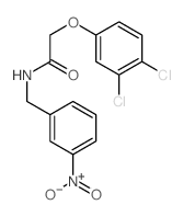 Acetamide,2-(3,4-dichlorophenoxy)-N-[(3-nitrophenyl)methyl]-结构式