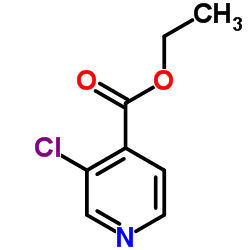 3-氯-4-吡啶甲酸乙酯结构式