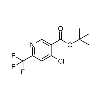 tert-Butyl 4-chloro-6-(trifluoromethyl)nicotinate structure