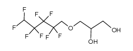 3-((2,2,3,3,4,4,5,5-octafluoropentyl)oxy)propane-1,2-diol结构式