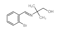 1-Propanol,2-[[(2-bromophenyl)methylene]amino]-2-methyl-结构式