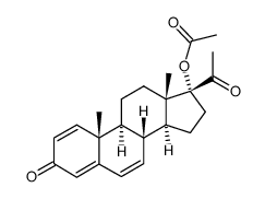 3,20-dioxopregna-1,4,6-trien-17α-yl acetate Structure