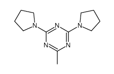 2-Methyl-4,6-di(1-pyrrolidinyl)-1,3,5-triazine structure