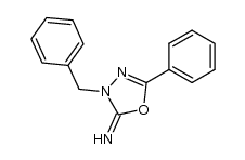 3-Benzyl-5-phenyl-Δ4-1,3,4-oxadiazolin-2-imin Structure