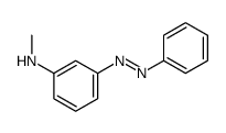 N-methyl-3-phenyldiazenylaniline Structure