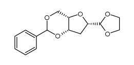 2,5-anhydro-4,6-O-benzylidene-3-deoxy-L-xylo-hexose ethylene acetal Structure