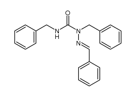 benzaldehyde-(2,4-dibenzyl semicarbazone) Structure