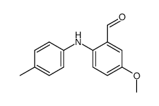 (2-formyl-4-methoxyphenyl)(4-methylphenyl)amine结构式