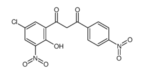 1,3-PROPANEDIONE, 1-(5-CHLORO-2-HYDROXY-3-NITROPHENYL)-3-(4-NITROPHENYL)-结构式