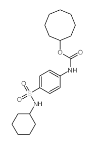 cyclooctyl N-[4-(cyclohexylsulfamoyl)phenyl]carbamate Structure