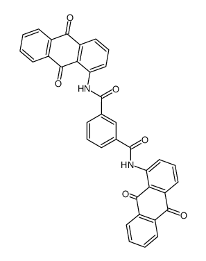 N,N'-bis(9,10-dihydro-9,10-dioxo-1-anthryl)isophthaldiamide结构式