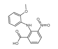 N-(2-methoxyphenyl)-3-nitroanthranilic acid结构式