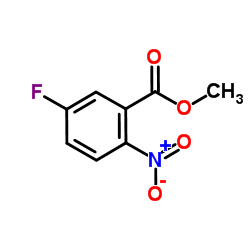 5-氟-2-硝基苯甲酸甲酯结构式