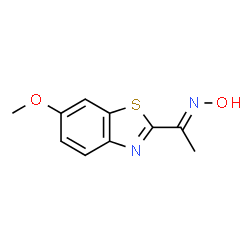 Ethanone, 1-(6-methoxy-2-benzothiazolyl)-, oxime (9CI)结构式