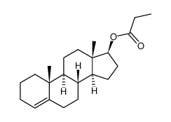 androsten-(4)-yl-(17β)-propionate Structure