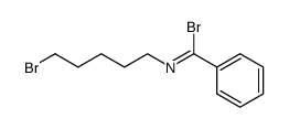 N-(5-Bromo-pentyl)-benzimidoyl bromide结构式