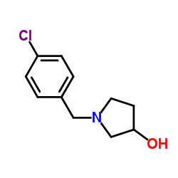 1-(4-氯苄基)吡咯烷-3-醇结构式