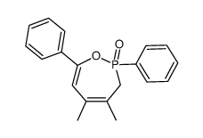 oxyde de dimethyl-4,5-diphenyl-2,7-oxa-1-phospha-2-cycloheptadiene-4,6 Structure