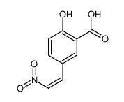 2-hydroxy-5-(2-nitroethenyl)benzoic acid结构式