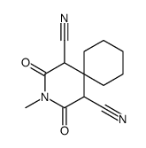 3-methyl-2,4-dioxo-3-azaspiro[5.5]undecane-1,5-dicarbonitrile结构式