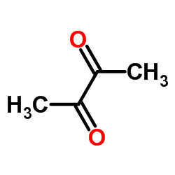 butane-2,3-dione Structure