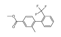 (2-methyl-2'-trifluoromethyl-[1,1'-biphenyl]-4-yl)-carboxylic acid methyl ester Structure