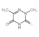 1,2,4-Triazin-5(2H)-one,3,4-dihydro-2,6-dimethyl-3-thioxo- Structure