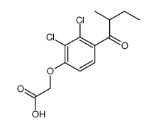 2-[2,3-dichloro-4-(2-methylbutanoyl)phenoxy]acetic acid Structure