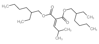 Propanedioic acid,2-(2-methylpropylidene)-, 1,3-bis(2-ethylhexyl) ester Structure