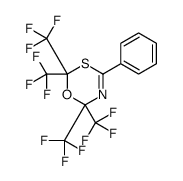 4-phenyl-2,2,6,6-tetrakis(trifluoromethyl)-1,3,5-oxathiazine Structure