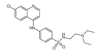 4-(7-chloro-4-quinolylamino)-N-(2-diethylaminoethyl)-benzenesulphonamide Structure