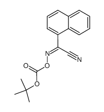 2-tert.-Butoxycarbonyloxyimino-2-(1-naphthyl)-acetonitril结构式