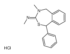 methyl-(4-methyl-1-phenyl-4,5-dihydro-1H-benzo[e][1,3]thiazepin-3-ylidene)-amine, hydrochloride Structure