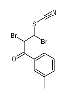 [1,2-dibromo-3-(3-methylphenyl)-3-oxopropyl] thiocyanate Structure