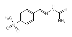 Hydrazinecarbothioamide,2-[[4-(methylsulfonyl)phenyl]methylene]-结构式