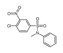 4-chloro-N-methyl-3-nitro-N-phenylbenzenesulphonamide structure