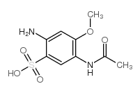 2-amino-4-methoxy-5-acetamidobenzenesulfonic acid结构式