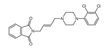 2-[(E)-4-[4-(2,3-dichlorophenyl)piperazin-1-yl]but-2-enyl]isoindoline-1,3-dione Structure