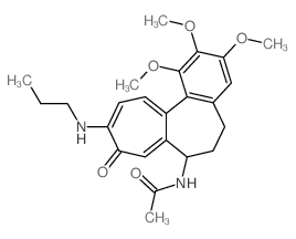 N-[1,2,3-trimethoxy-9-oxo-10-(propylamino)-6,7-dihydro-5H-benzo[a]heptalen-7-yl]acetamide结构式