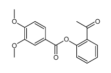 2-acetylphenyl-3,4-dimethoxybenzoate Structure