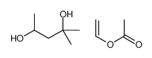 ethenyl acetate,2-methylpentane-2,4-diol结构式