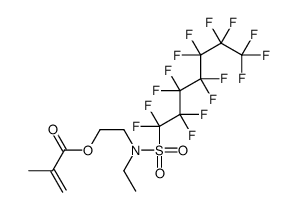 2-[ethyl[(pentadecafluoroheptyl)sulphonyl]amino]ethyl methacrylate结构式