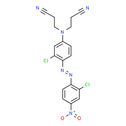 3,3'-[[3-Chloro-4-[(2-chloro-4-nitrophenyl)azo]phenyl]imino]bis(propanenitrile) Structure