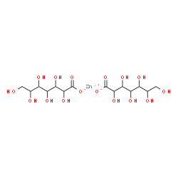 bis(D-glycero-D-ido-heptonato)zinc structure