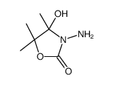 2-Oxazolidinone, 3-amino-4-hydroxy-4,5,5-trimethyl- (9CI) Structure