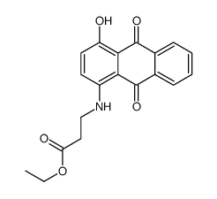 ethyl N-(9,10-dihydro-4-hydroxy-9,10-dioxo-1-anthryl)-beta-alaninate structure