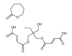 (Z)-4-[2-[[(Z)-3-carboxyprop-2-enoyl]oxymethyl]-2-(hydroxymethyl)butoxy]-4-oxobut-2-enoic acid,oxepan-2-one结构式