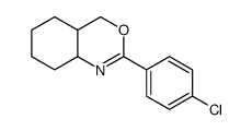 (4aR,8aS)-2-(4-chlorophenyl)-4a,5,6,7,8,8a-hexahydro-4H-3,1-benzoxazine结构式